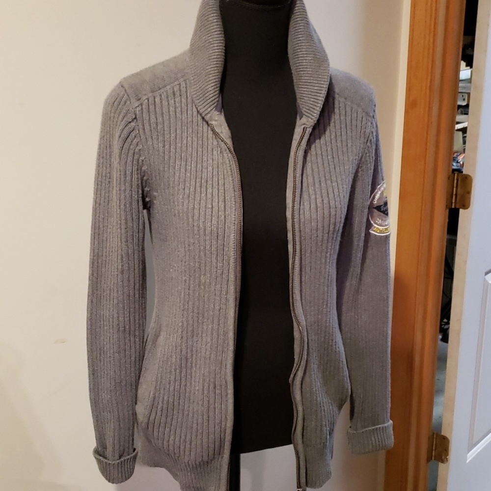 H & M heavier sweater , full zip